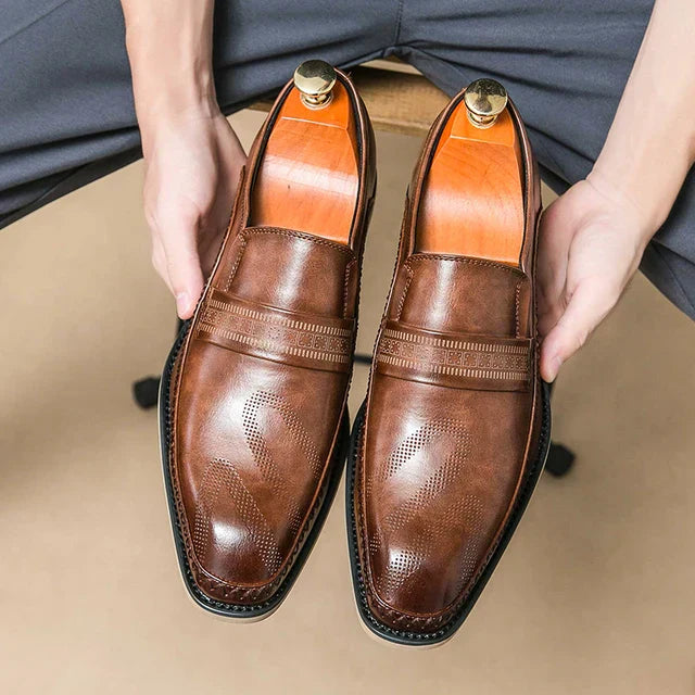 EleganzMann EliteStep Men Loafers Premium Comfort Slip On Dress Shoes For Modern Professionals