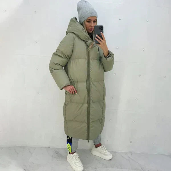 Street-wave Womens Long Puffer Coat With Inner Lining For Cold Weather Ultimate Warmth
