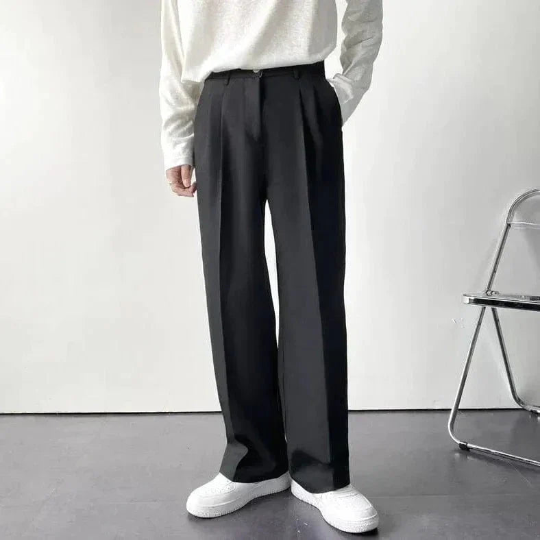 Waylynn Wide Leg Pants Unisex Premium Pleated Tailoring