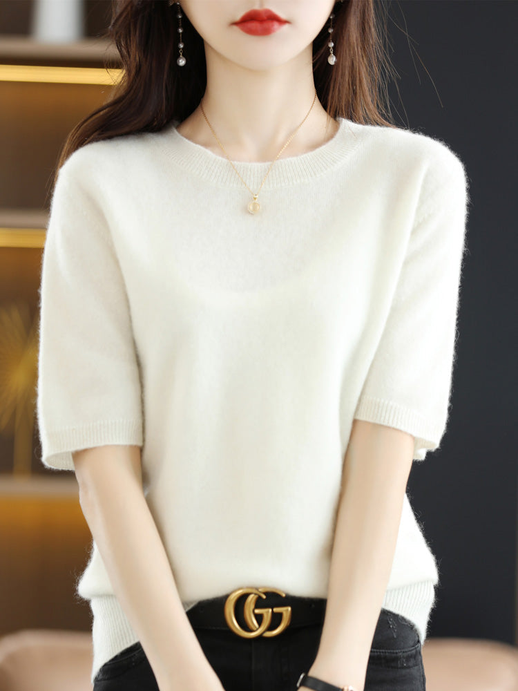 Street-Wave Women Merino Cashmere Knit Pullover Soft Wool Blend With Cashmere-Like Warmth For Everyday Comfort