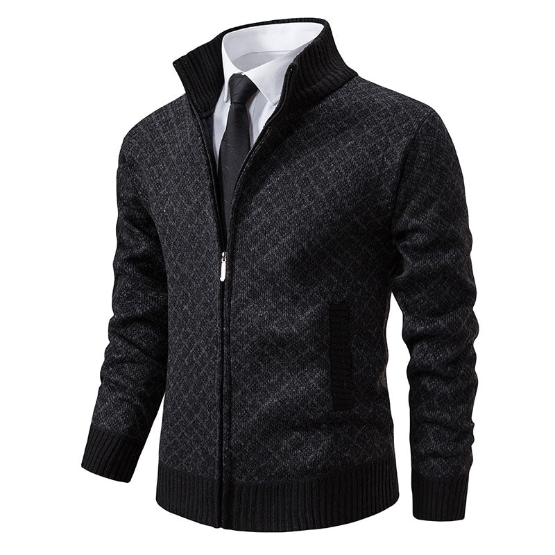 Street-Wave Knit Pullover For Men Warm Classic Design With Lightweight Outdoor Protection
