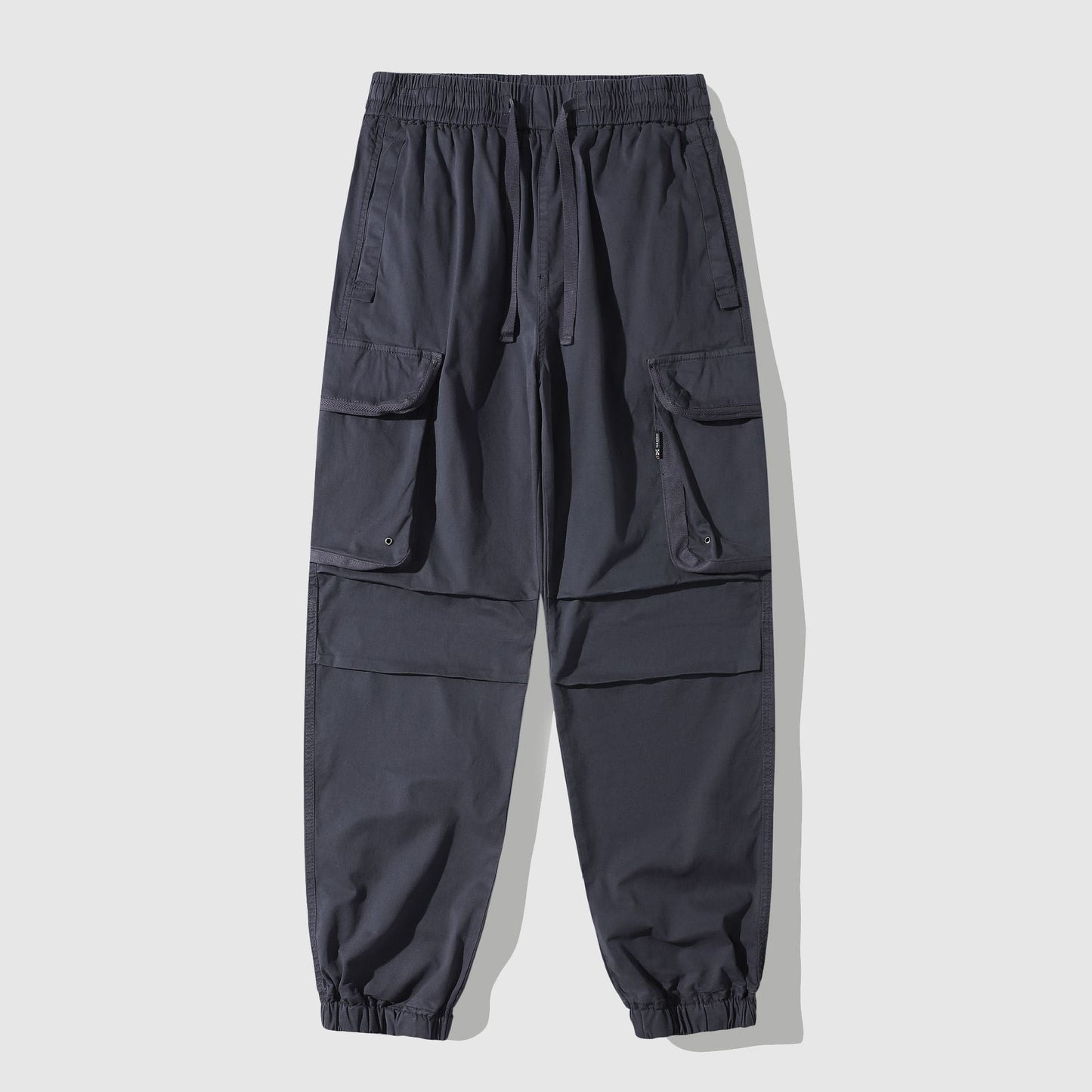 Men's Vintage Washed Cargo Utility Pants With Oversized Pockets And Cinched Cuffs By Street-Wave