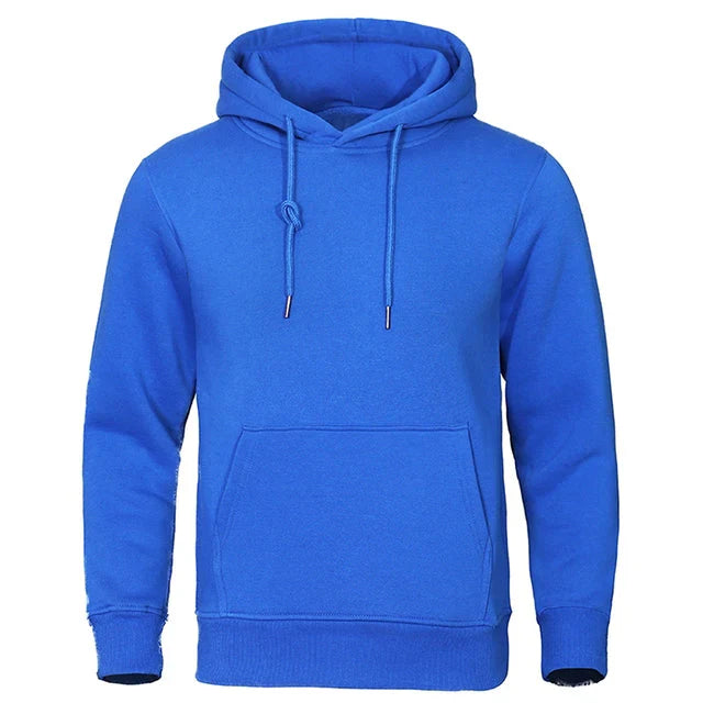 Street Wave Mens Cozy Drawstring Hoodie Front Pocket