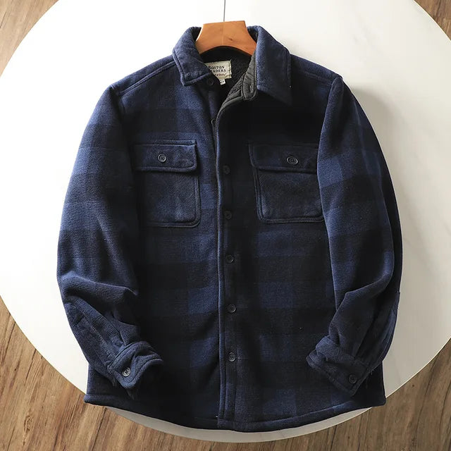 Street-Wave Mens Fleece Jacket With Sherpa Lining Cozy Warmth For Modern Men Outdoor