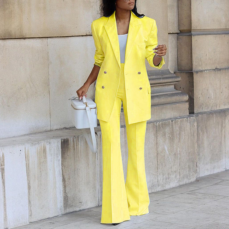 Street Wave White Blazer Set For Women With Pants Tailored Office Suit For Professional Style And Confidence