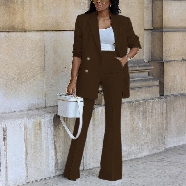 Street Wave White Blazer Set For Women With Pants Tailored Office Suit For Professional Style And Confidence