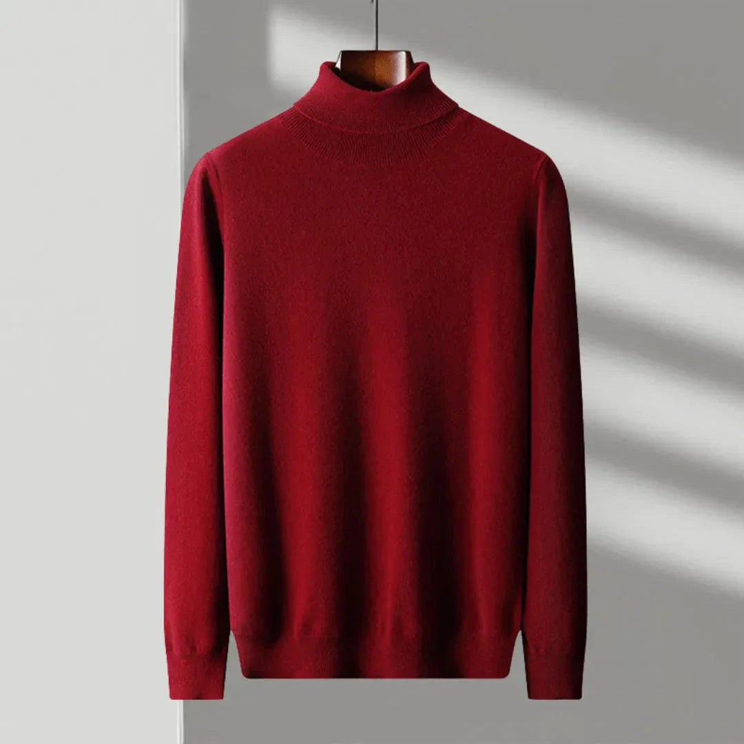 Merino Wool Turtleneck Sweater Waylynn Unisex Premium Warmth