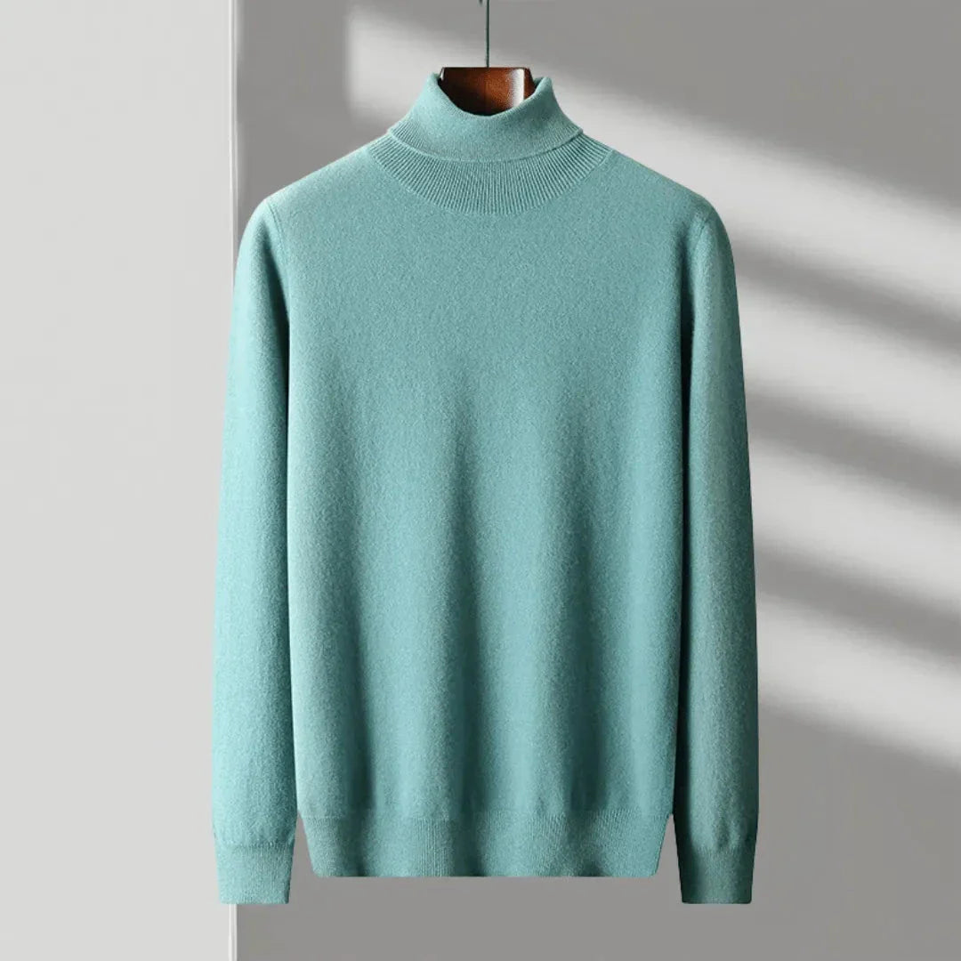 Merino Wool Turtleneck Sweater Waylynn Unisex Premium Warmth