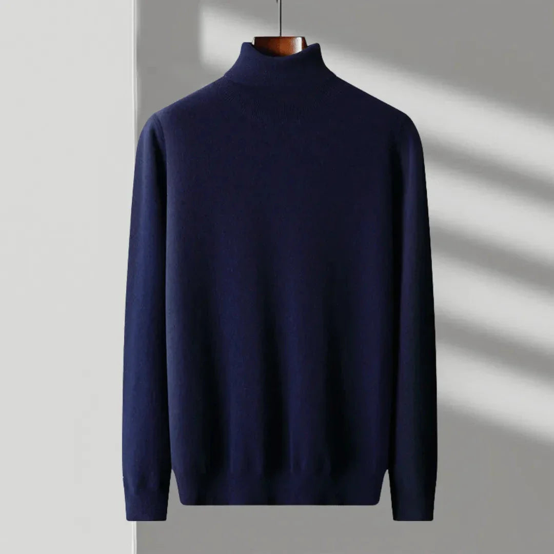 Merino Wool Turtleneck Sweater Waylynn Unisex Premium Warmth