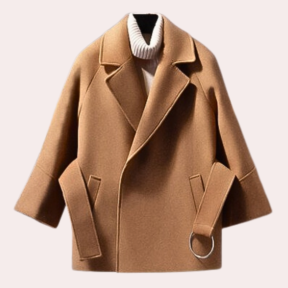 Street-Wave Belted Wool Coat for Women Sophisticated Timeless Elegance and Premium Craftsmanship