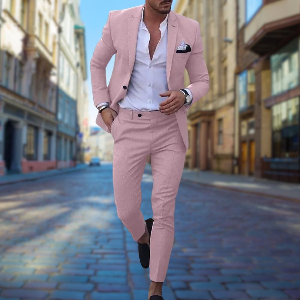 Street Wave Jack Navy Slim Fit Suit For Men Modern Tailored Look