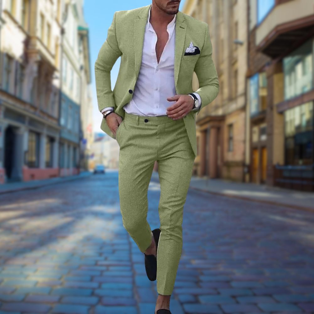 Street Wave Jack Navy Slim Fit Suit For Men Modern Tailored Look