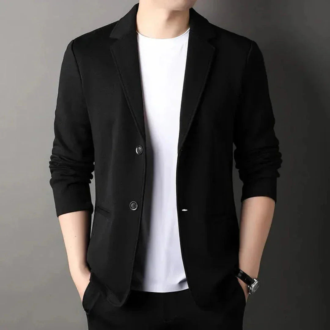 Miles Casual Blazer By Waylynn Breathable Knit Slim Fit Unisex