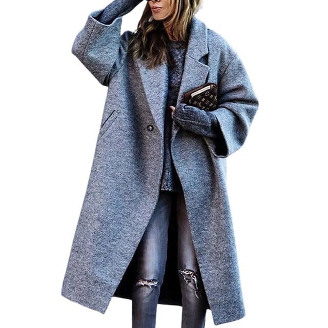 Street Wave Women's Colorful Plaid Wool Long Coat With Belt And Lapel Collar Warmth For Cold Weather