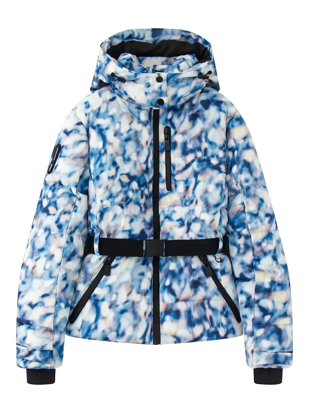 Street-wave Womens Insulated Ski Jacket With Waist Belt For Winter All Season Snow Sports