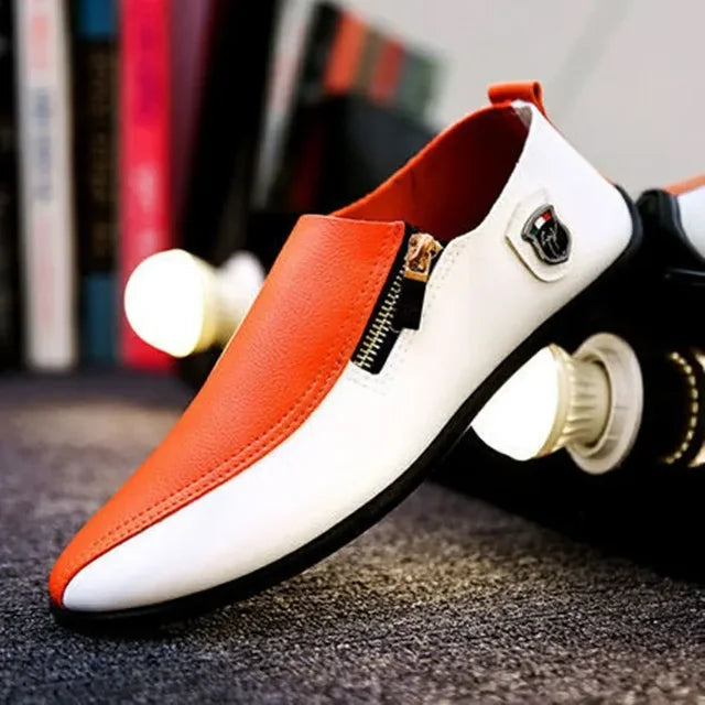 Leather Loafers For Men Streetwave Urban Leather Slippers Breathable Comfort Premium Casual Shoes
