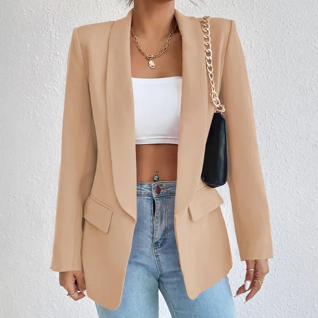 Street Wave Womens Elegant Classic Tailored Fall Blazer For Office And Evening Wear In Chic Styles