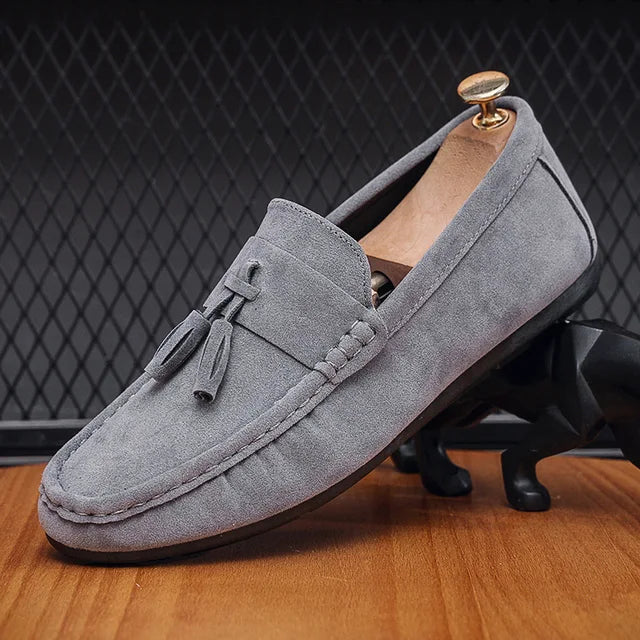 Leather Loafers For Men By Street-Wave Elegant Suede Slip On Shoes With All Day Comfort For Modern Style