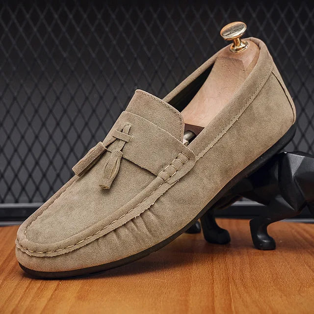 Leather Loafers For Men By Street-Wave Elegant Suede Slip On Shoes With All Day Comfort For Modern Style