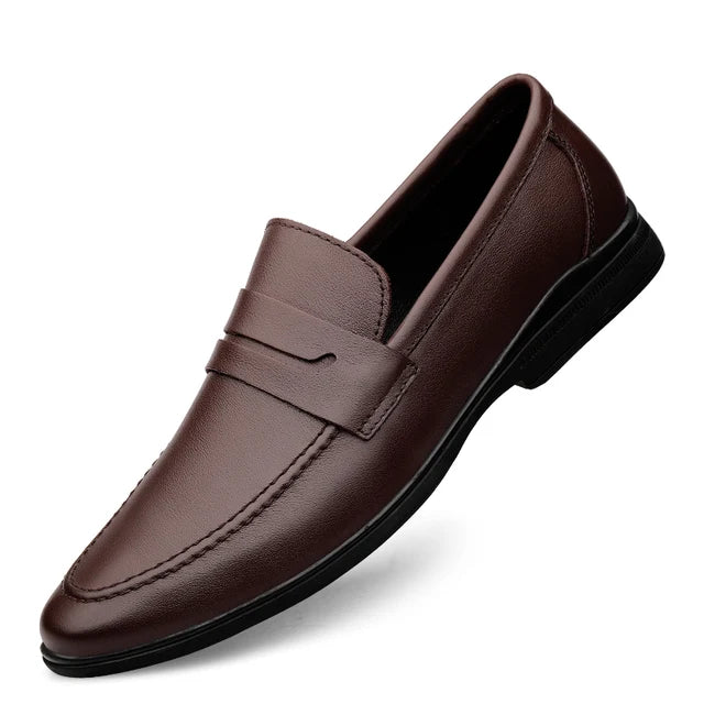 EleganteMann Mens Leather Loafers Premium Comfort Slip Ons For Stylish Gents All Day Comfort