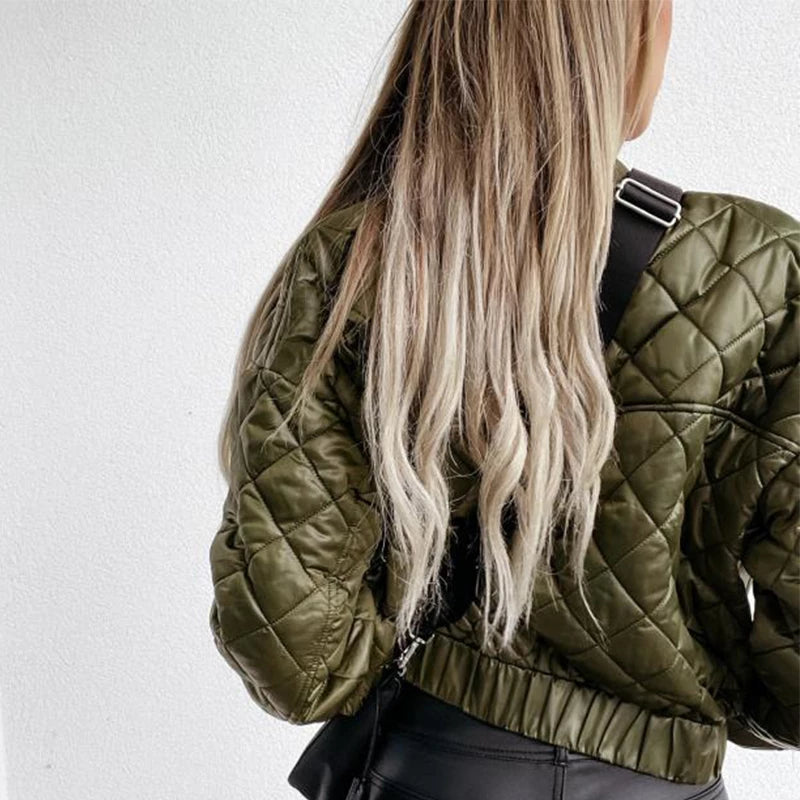 Street-wave Quilted Jacket For Women Warmth And Comfort With Chic Office To Casual Style