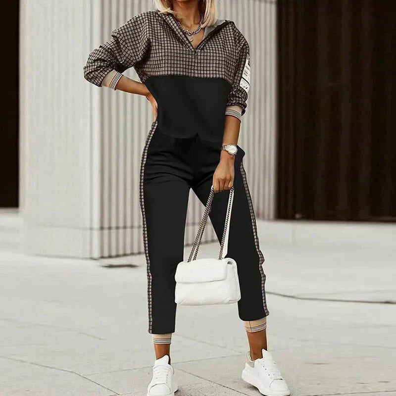 Women’s Zip Tracksuit Set Relaxed Fit With Animal Print By StreetWave