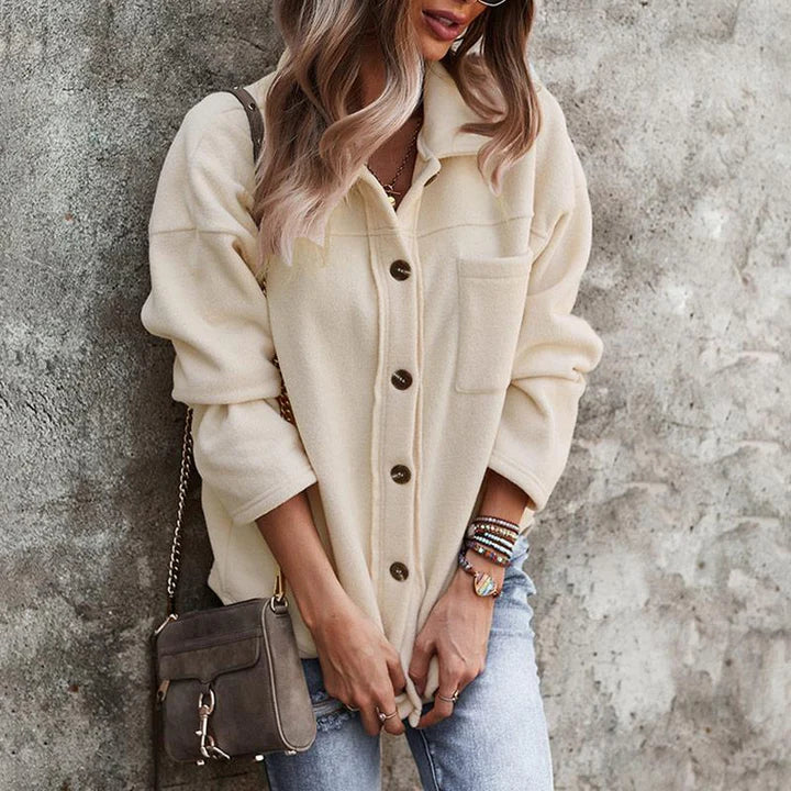 Streetwave Oversized Womens Jacket Cozy Soft Plush Outerwear For Modern Women All Season Wear