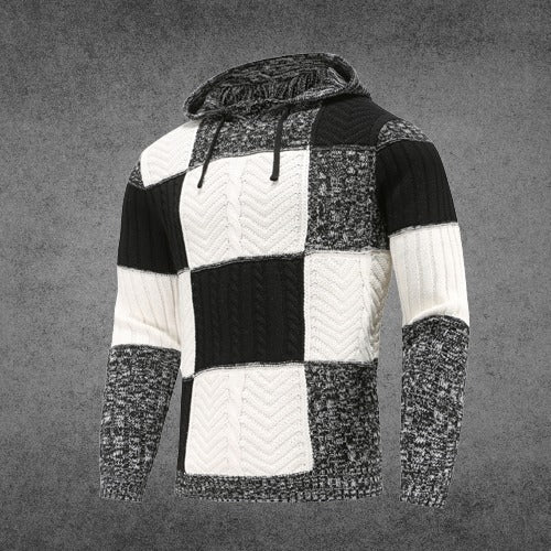 Streetwave Patchwork Hoodie Cotton Blend Unique Comfort Everyday Streetwear For Trendsetters