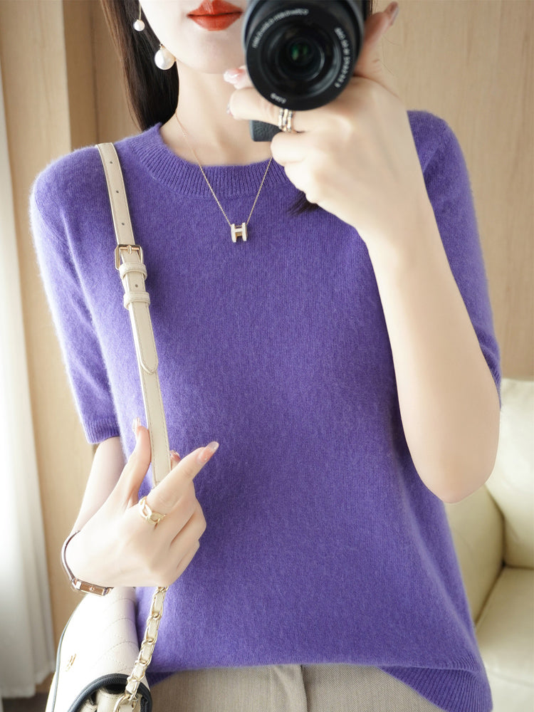 Street-Wave Women Merino Cashmere Knit Pullover Soft Wool Blend With Cashmere-Like Warmth For Everyday Comfort