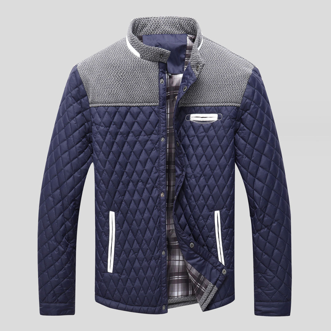 Street Wave Arthur Hamton Plaid Jacket For Men With Warm Cotton Lining And Urban Style