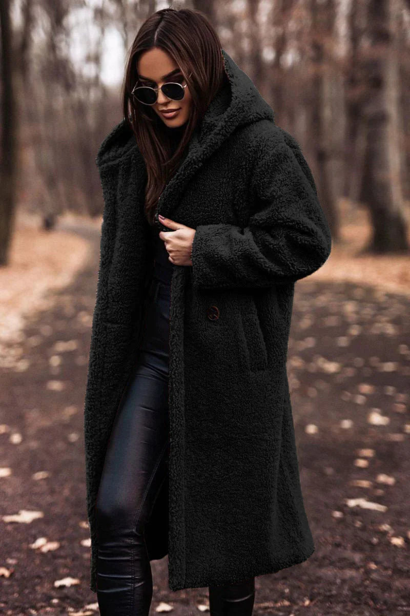 Street-Wave Teddy Coat Niana For Women Ultra Warm Cozy Plush Overcoat With Roomy Fit
