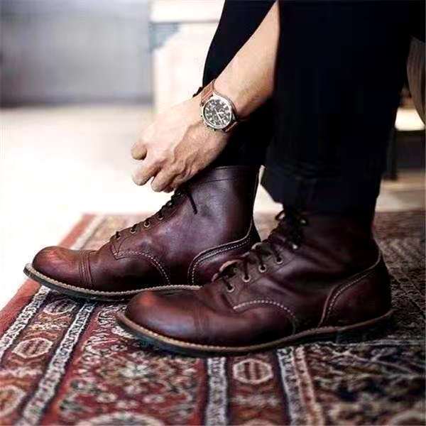Street-wave Retro Lace-Up Boots For Men With Timeless Style And Lasting Comfort Everyday