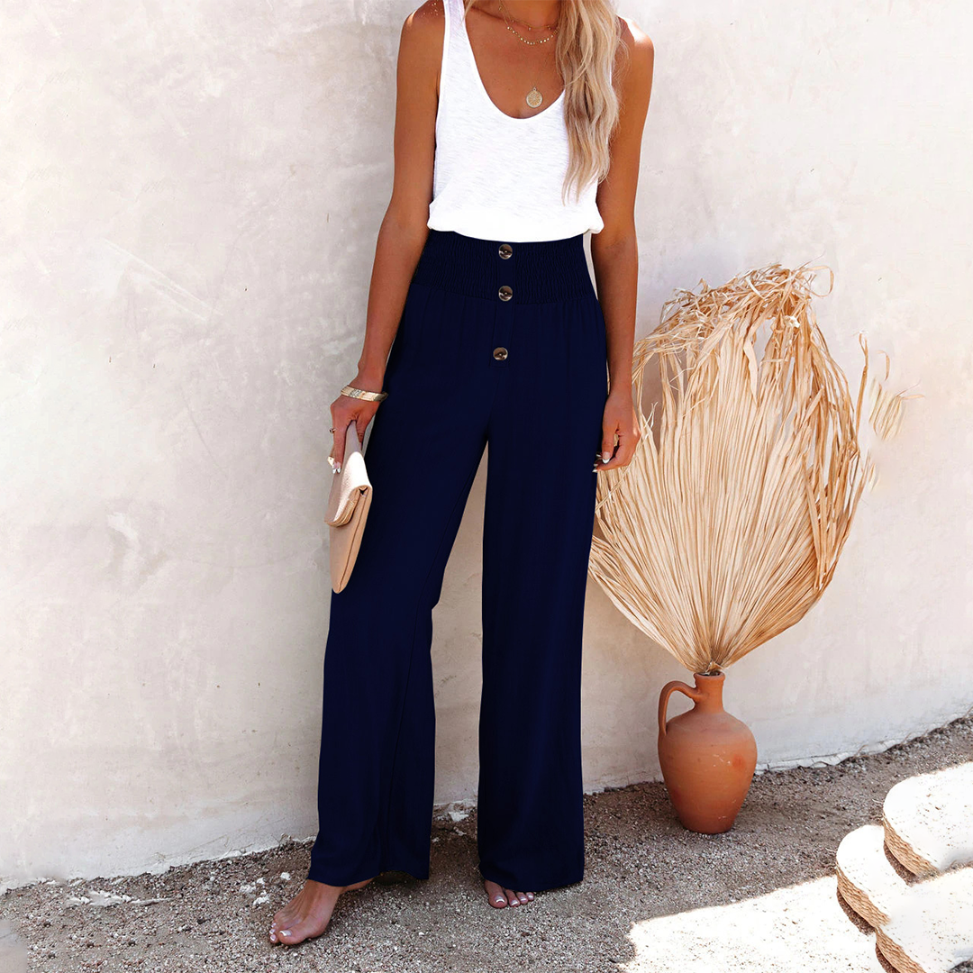 Street Wave Megan Women Casual High Rise Relaxed Fit Trousers
