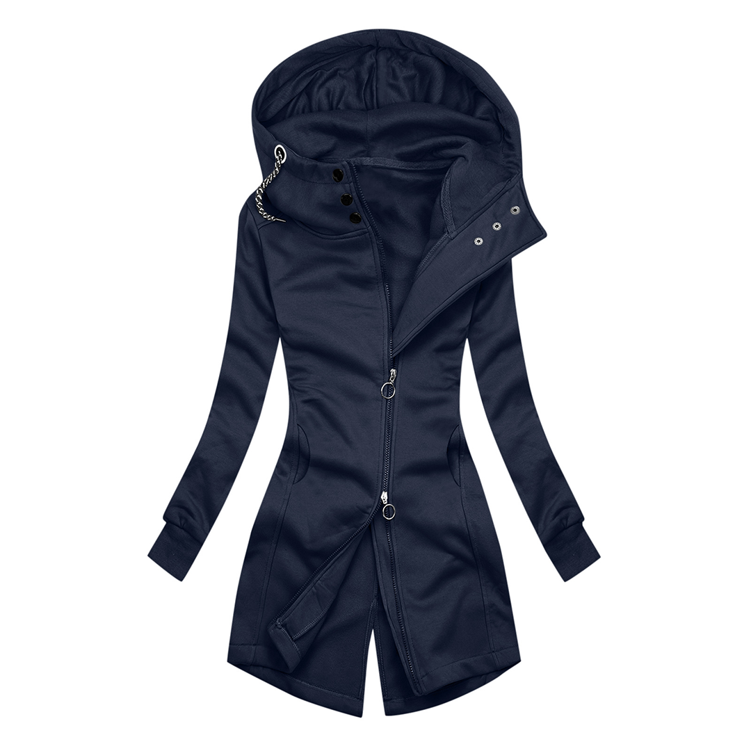 Streetwave Women Hooded Parka Coat With Zip Front Premium Materials For All Weather Comfort And Style