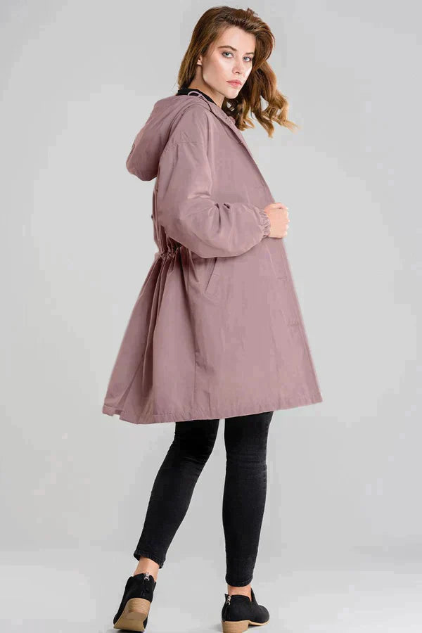 Streetwave Women Spring Rain Jacket Lightweight Water Resistant Coat For Everyday Comfort