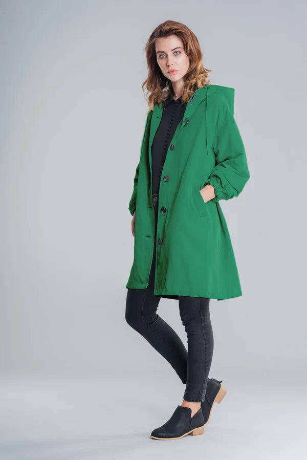 Streetwave Women Spring Rain Jacket Lightweight Water Resistant Coat For Everyday Comfort