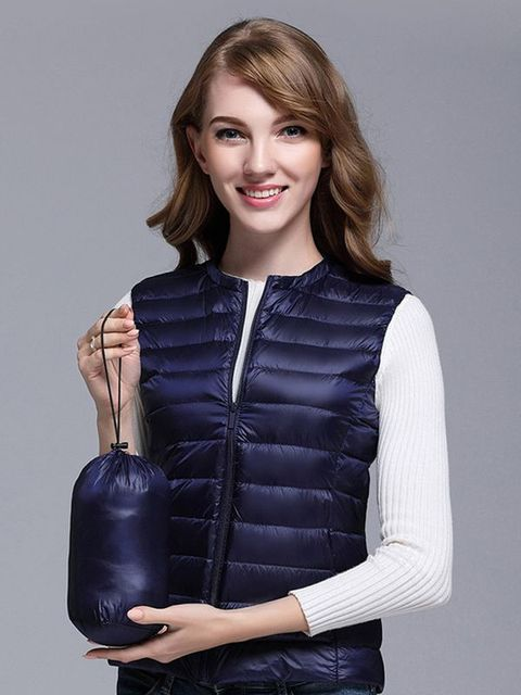 Streetwave Long Puffer Vest For Women With Elegant Warmth And Minimalist Chic Design