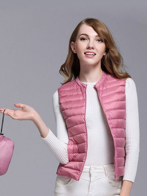 Streetwave Long Puffer Vest For Women With Elegant Warmth And Minimalist Chic Design
