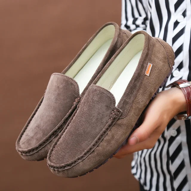 Eleganto UrbanStride Loafers For Men All Day Comfort Suede Casual Shoes Timeless Style