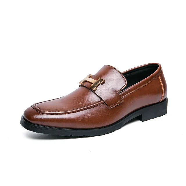 Street-Wave Mens Leather Loafers With Luxury Comfort For Formal Parties And Weddings