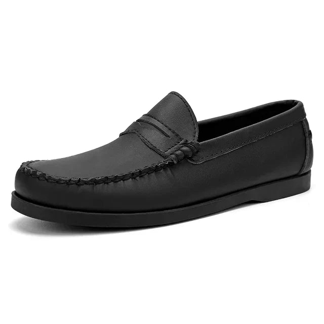 Street-Wave Italian Leather Men Loafers Luxury Comfort For Business And Casual Wear