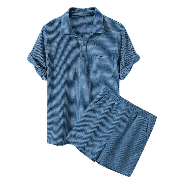 Corduroy Lounge Set For Men By Street-Wave Ultra Comfortable Homewear For Modern Gentlemen