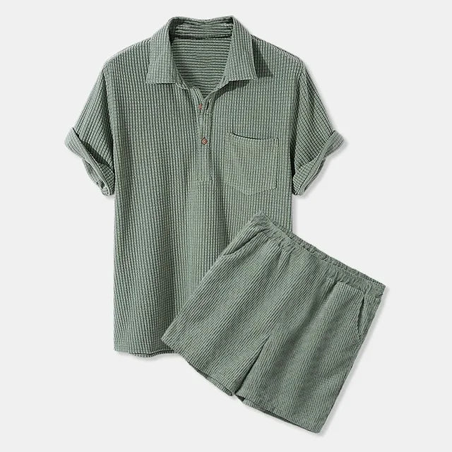 Corduroy Lounge Set For Men By Street-Wave Ultra Comfortable Homewear For Modern Gentlemen