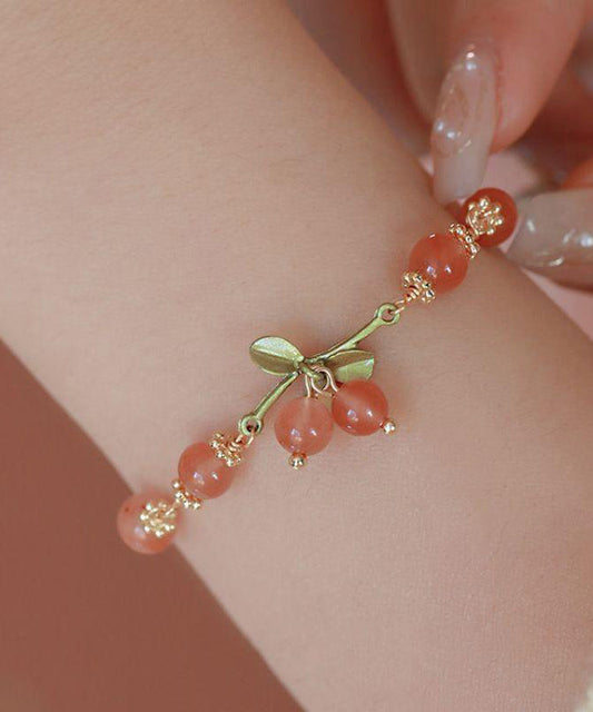 Nouveau bracelet à breloques cerises douces pour femme au début du printemps - Street-Wave