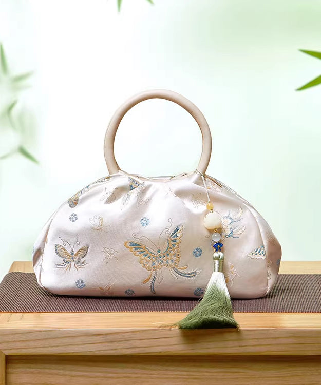 Nouveau sac fourre-tout polyvalent en jacquard à pompons rétro - Street-Wave