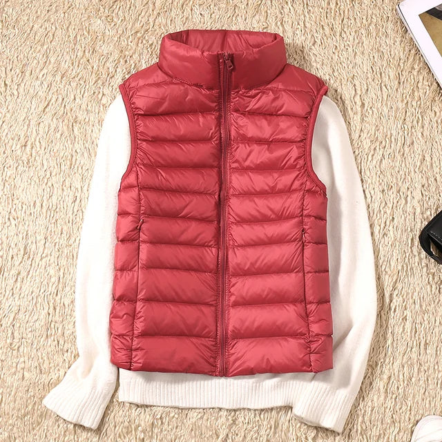 Street-wave Womens Puffer Cardigan Classic Quilted Warmth Lightweight Insulation Cozy Everyday Wear