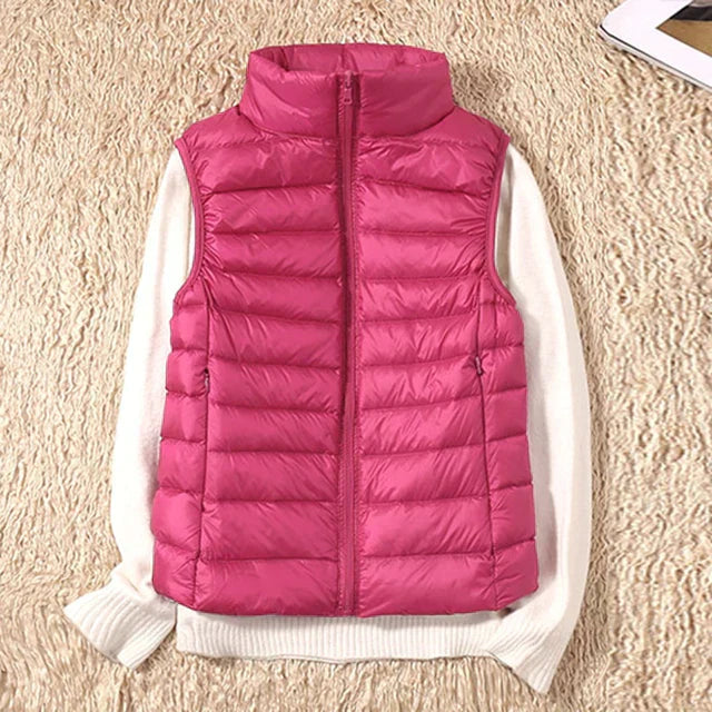 Street-wave Womens Puffer Cardigan Classic Quilted Warmth Lightweight Insulation Cozy Everyday Wear
