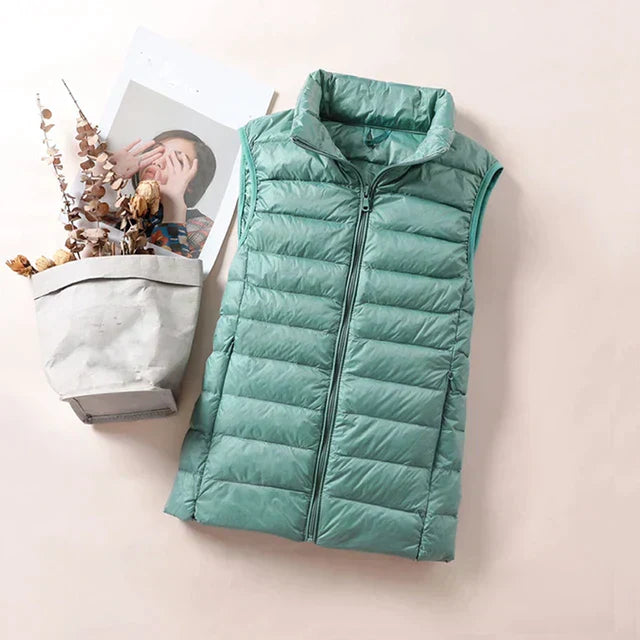 Street-wave Womens Puffer Cardigan Classic Quilted Warmth Lightweight Insulation Cozy Everyday Wear