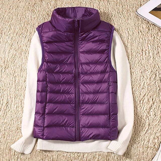 Street-wave Womens Puffer Cardigan Classic Quilted Warmth Lightweight Insulation Cozy Everyday Wear