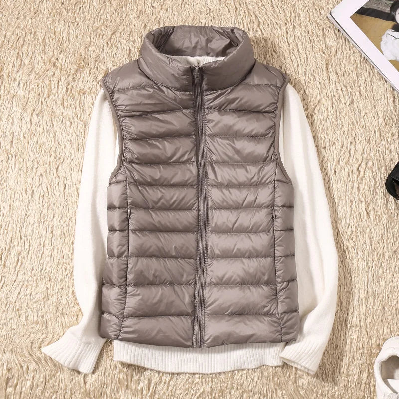 Street-wave Womens Puffer Cardigan Classic Quilted Warmth Lightweight Insulation Cozy Everyday Wear